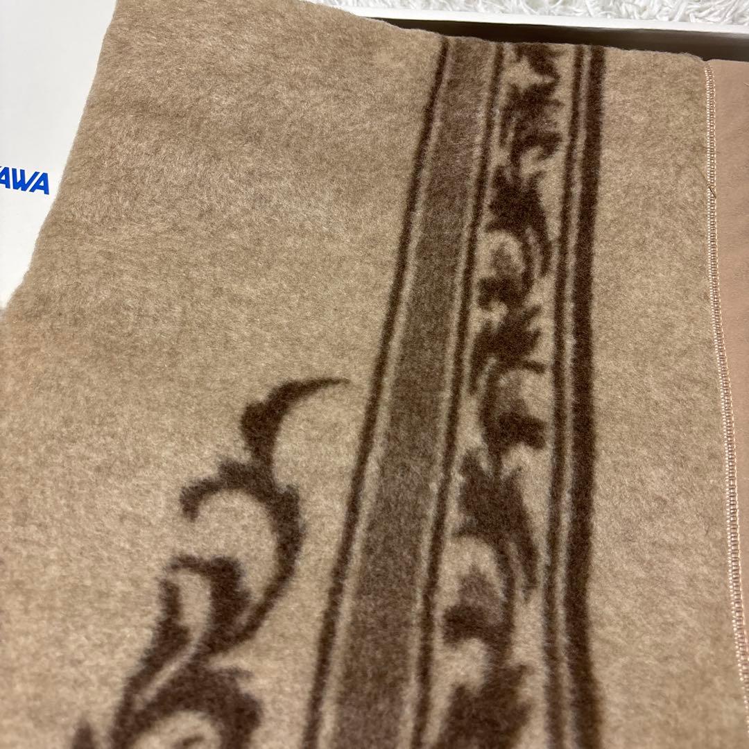 西川 カシミヤ100% 毛布 ピュアカシミア ブランケット 繊維の宝石 柄入り