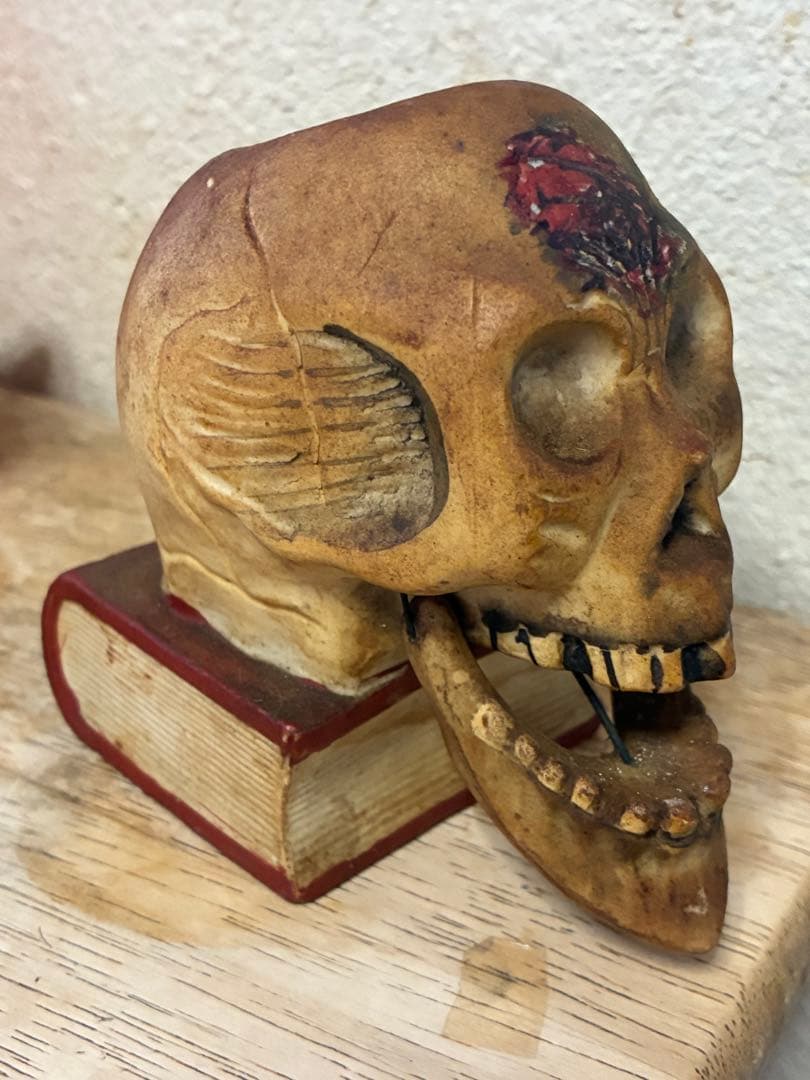 ビンテージ50s スカル　髑髏　死神　　ハロウィン　骸骨　ミッドセンチュリー