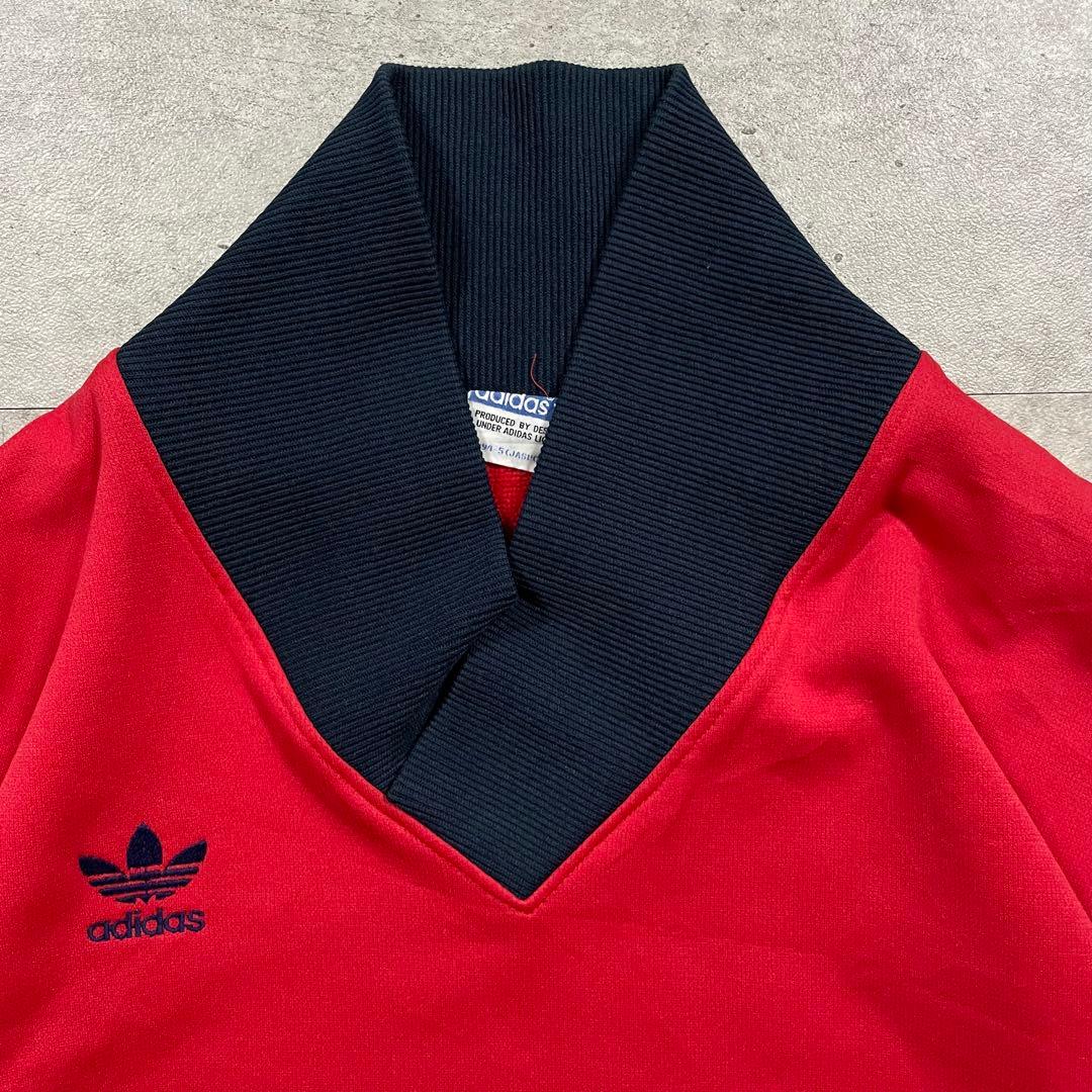 80s adidasデサント製 トレフォイルロゴ スウェット プルオーバー 古着