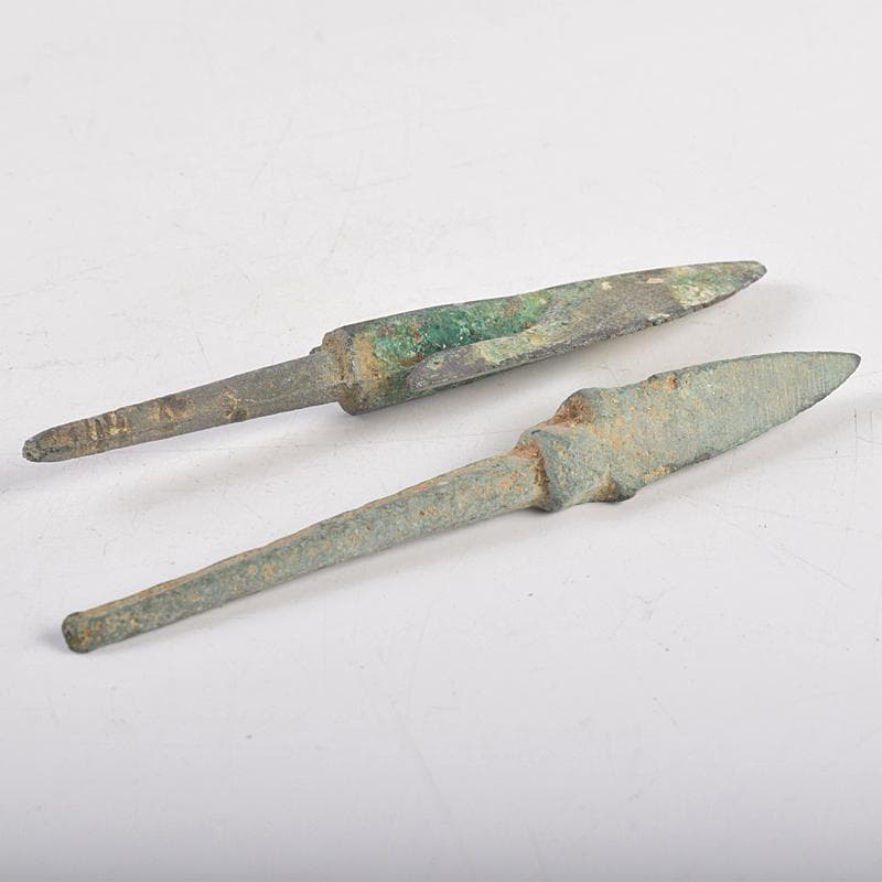 なみなみ　中国　古銅青銅　鏃　矢尻　8点まとめて　D　8894