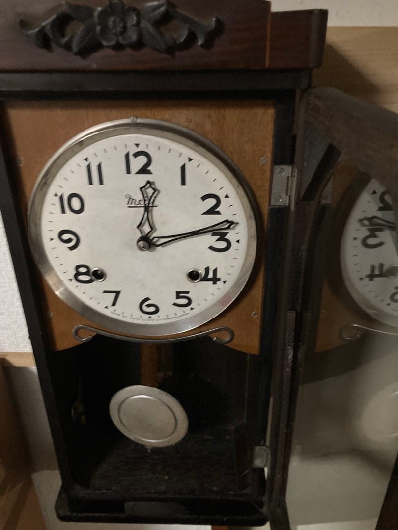 Meiji柱時計 チンチャン時計 8日巻き 稼働品