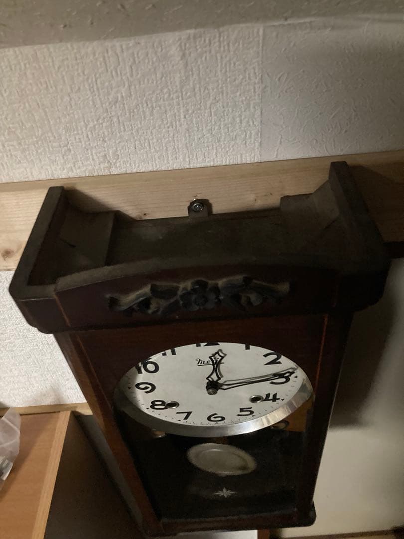 Meiji柱時計 チンチャン時計 8日巻き 稼働品