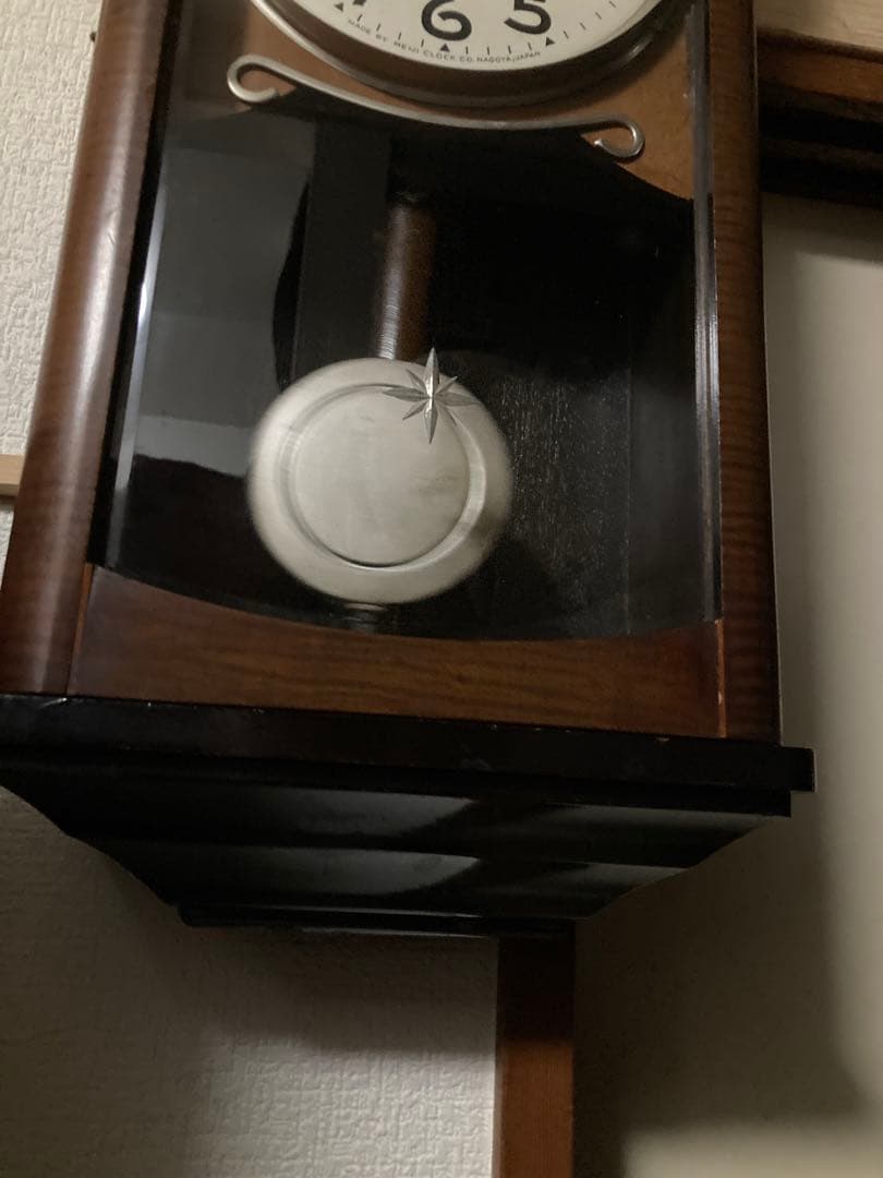 Meiji柱時計 チンチャン時計 8日巻き 稼働品