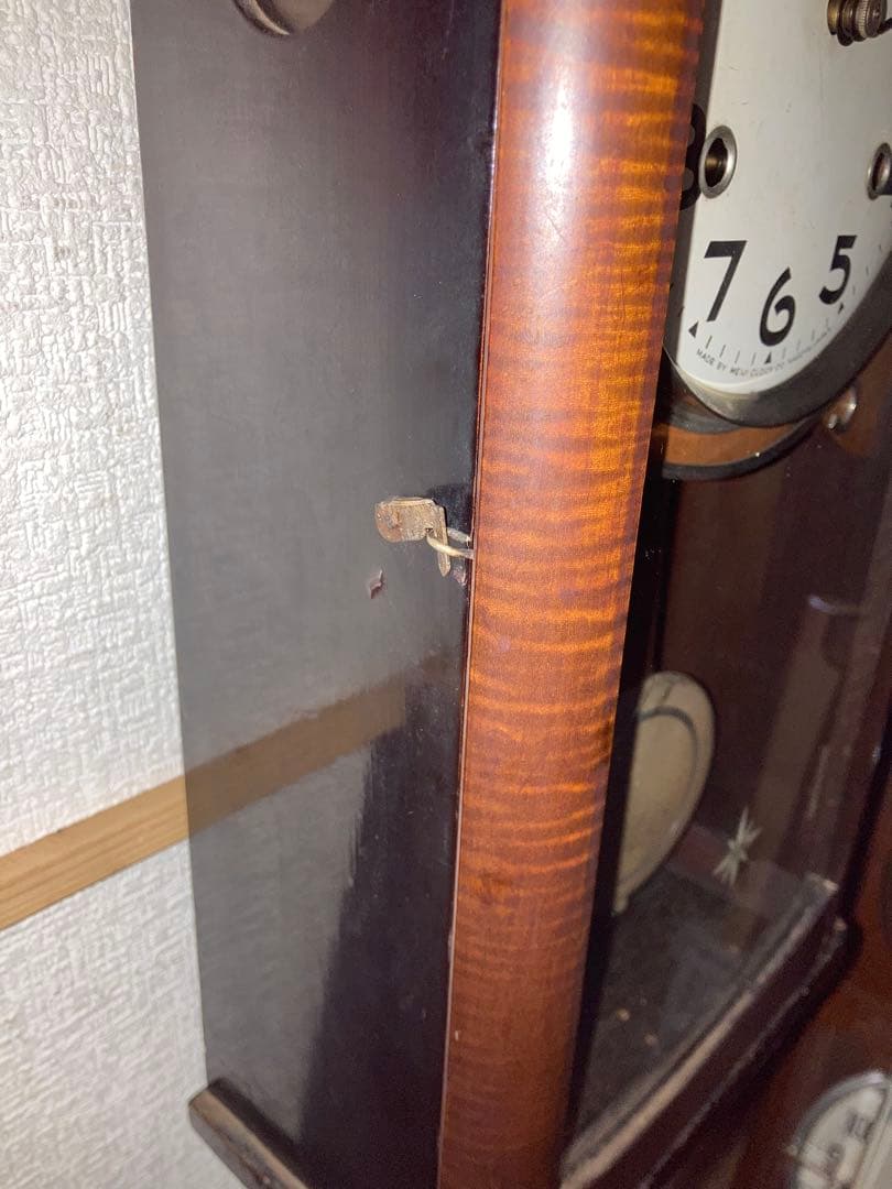 Meiji柱時計 チンチャン時計 8日巻き 稼働品