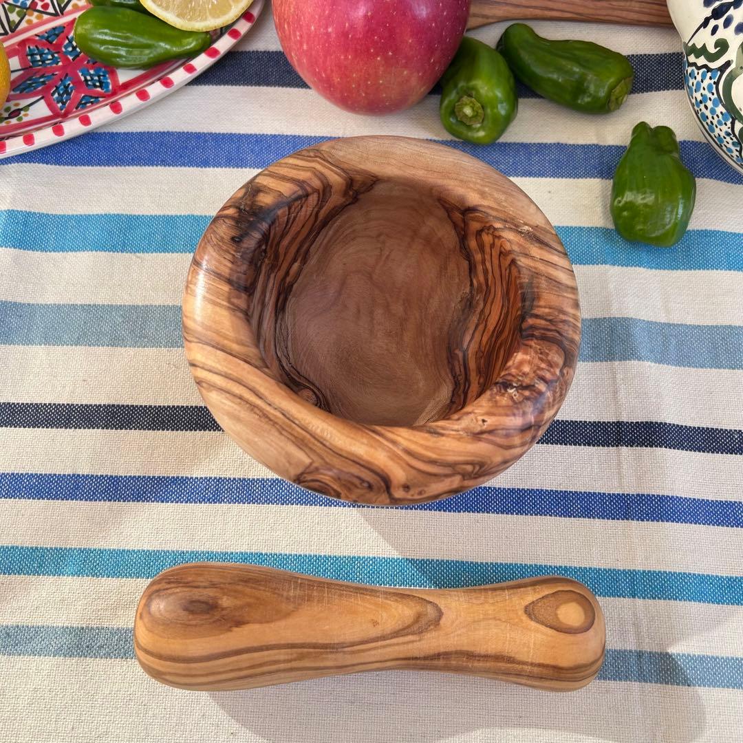 オリーブの木　スパイスマッシャー すり鉢すりこ木セットC