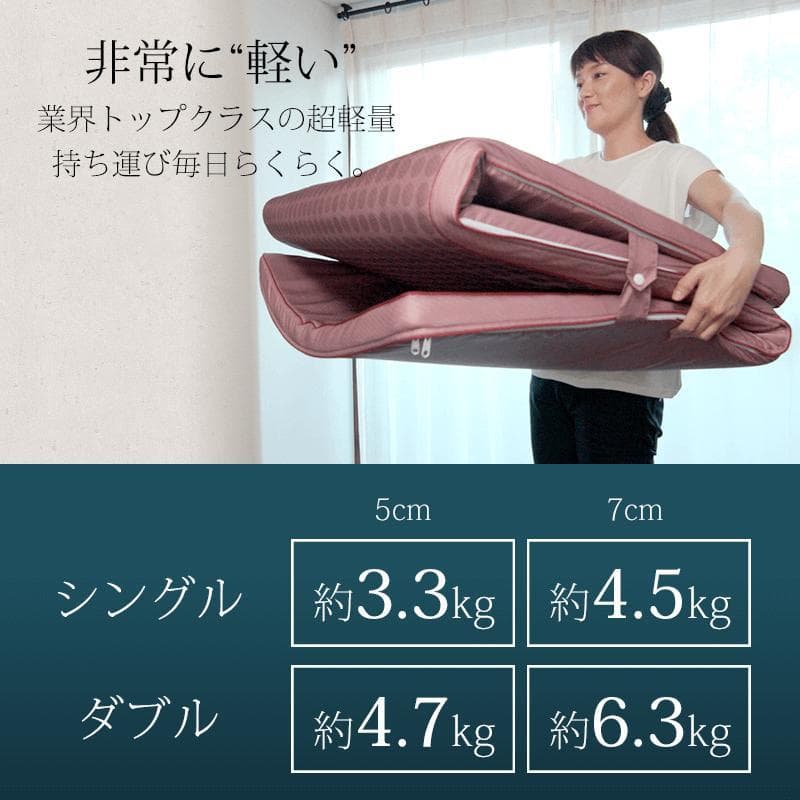 【新品】TEIJIN T-comfort マットレス 厚さ：7cm／シングル