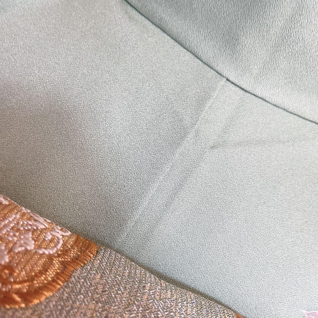 訪問着のみ　鏡裏紋　金彩加工　繊細な柄　入学式　卒業式　着物　Q4