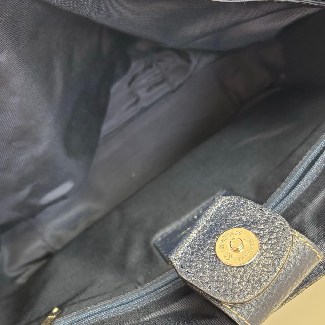 キタムラ 2WAY ネイビー ショルダーバッグ ハンドバッグ