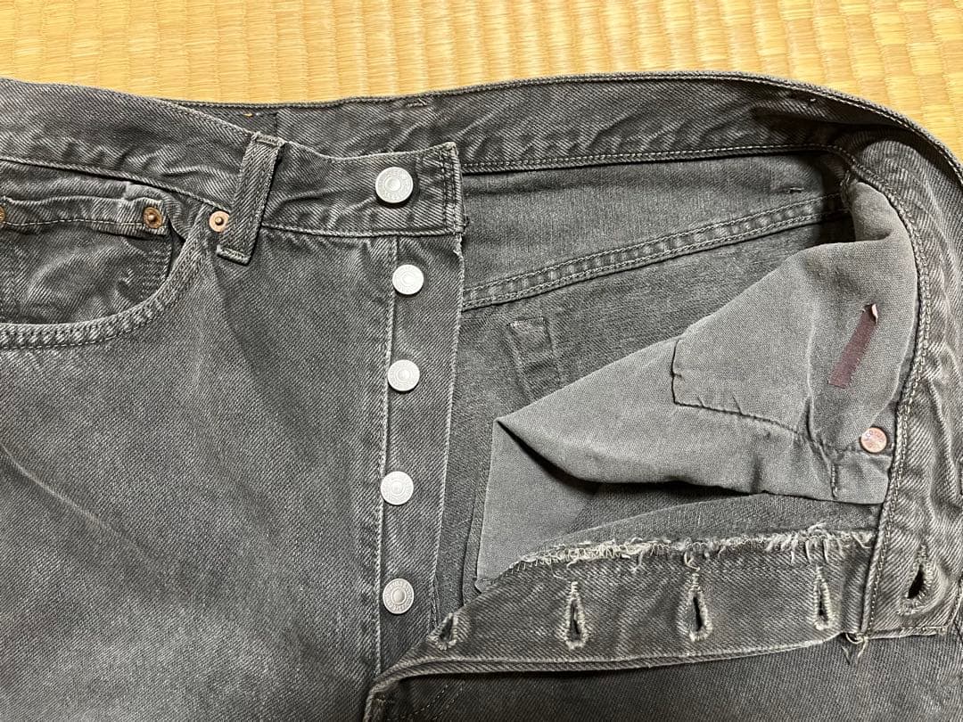 Levi's 501 ブラックデニム W33 L30 90年代USA製 後染め