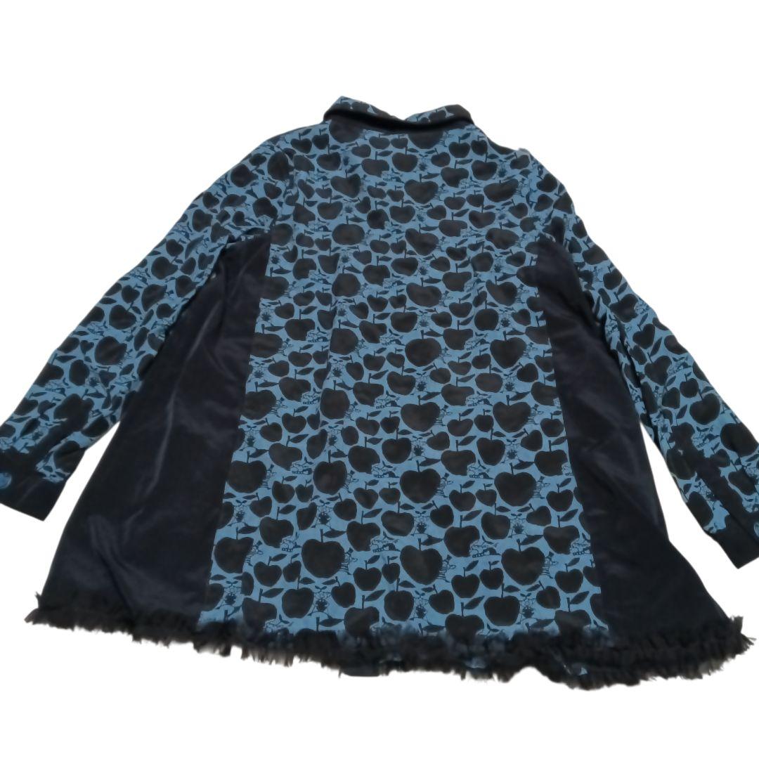 極美品　アルベロベロ　シャツチュニック　ワンピース　ブラウス　刺繍　リンゴ