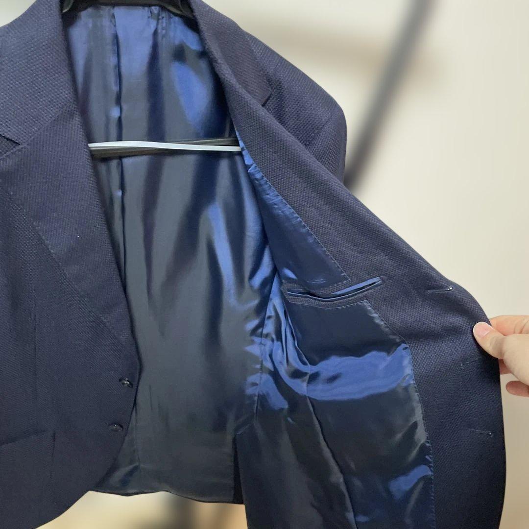 BEAMS F ネイビージャケット パッチポケット サイズ46 美品