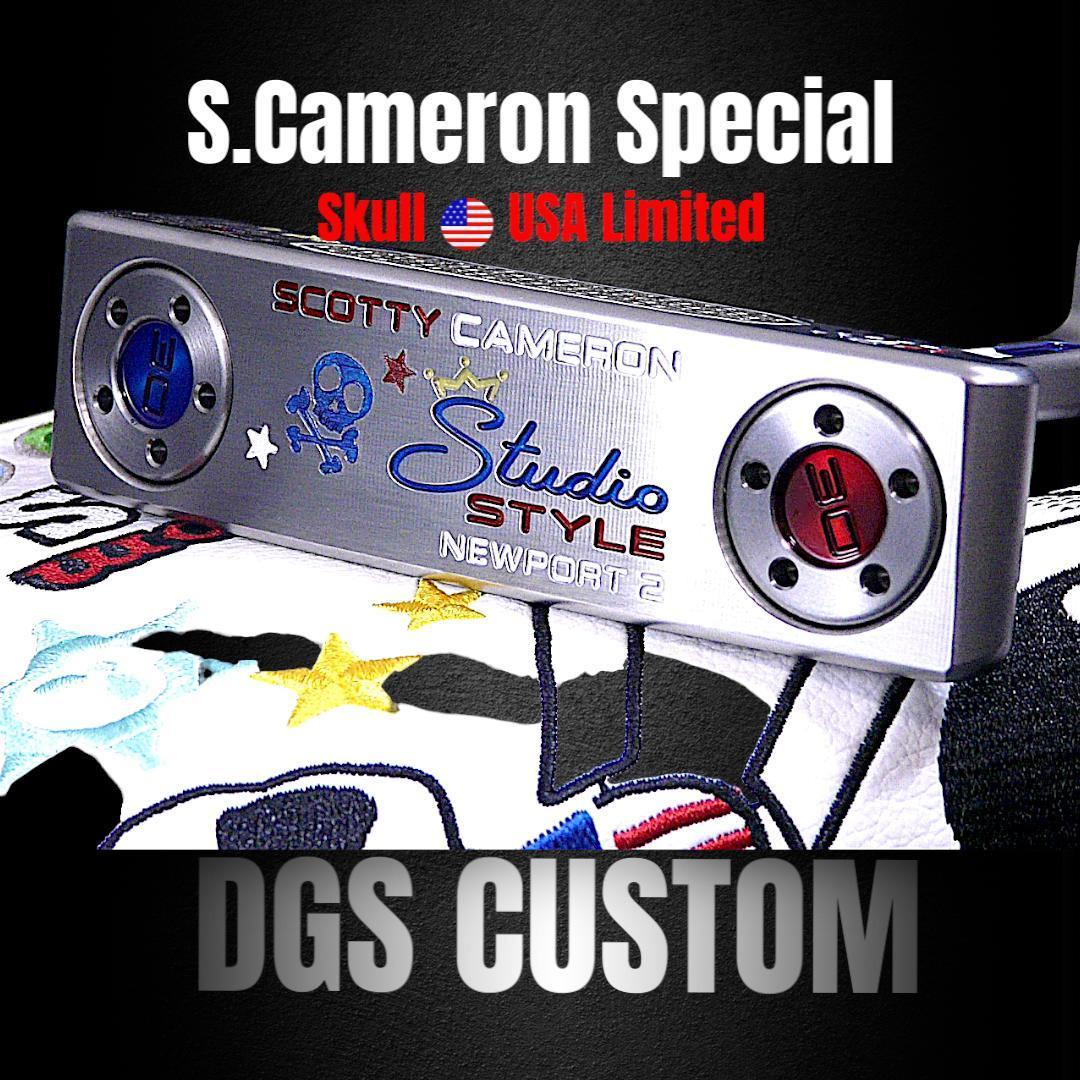 限定1★Newport2 スカルUSAスペシャル★DGSカスタムパター 34