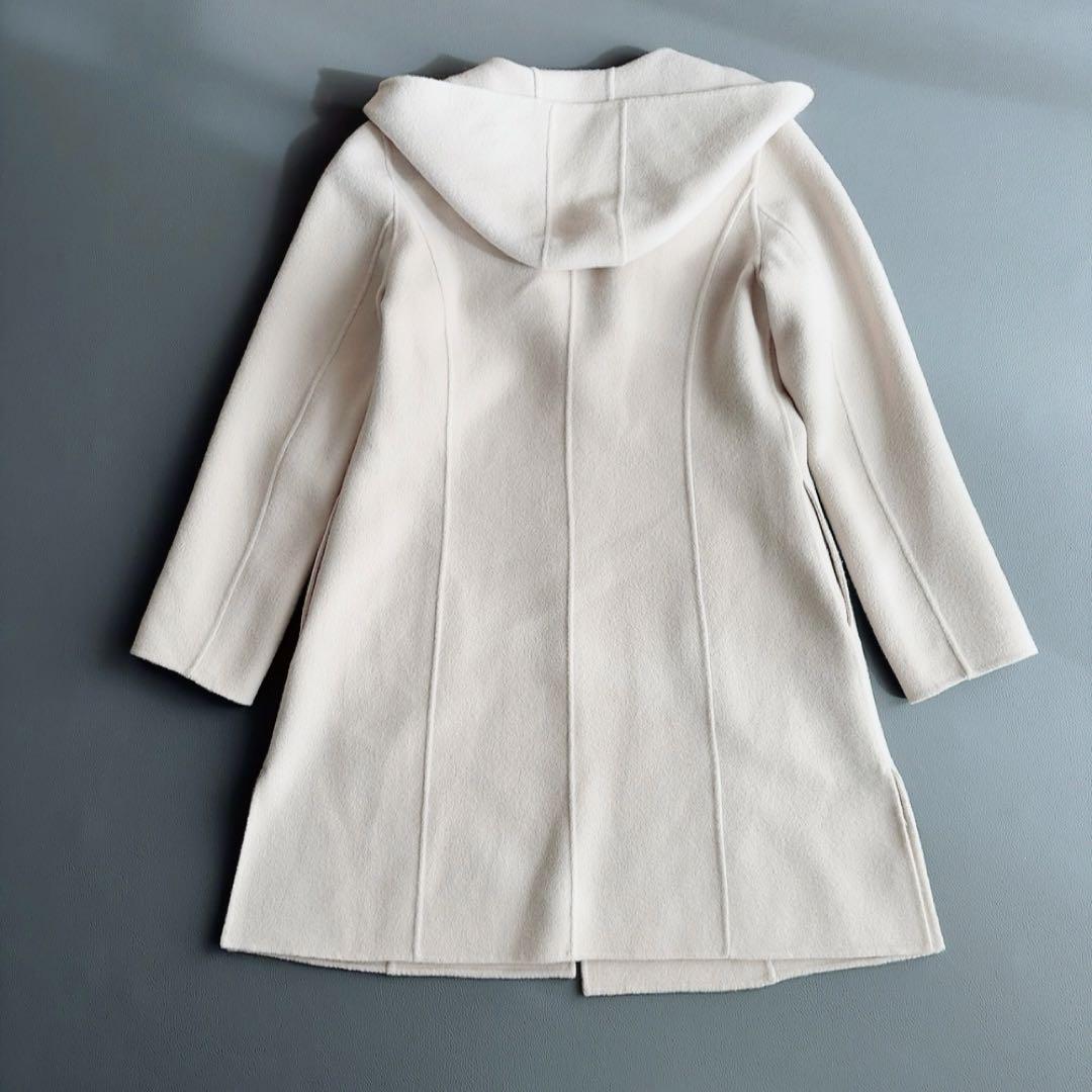 銀座マギー　platine　ウールフーデットコート　ダブルフェイス　リバー