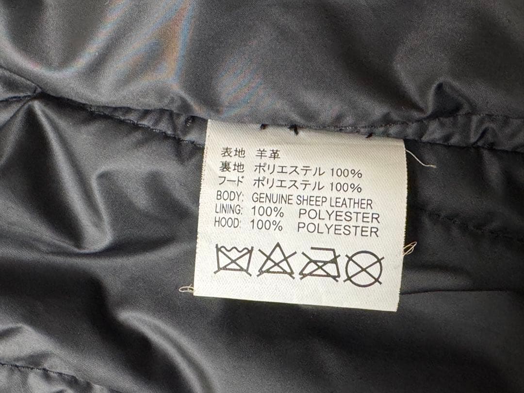 DEGNER デグナーシングルライダースジャケットフーディジャケット　2way