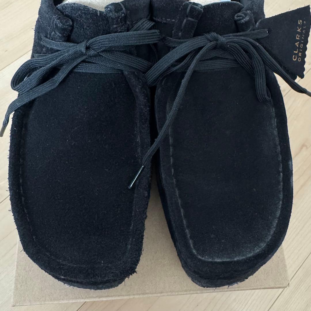 ぺ*ん様 クラークス Wallabee ワラビー（ブラックスエード）26.5