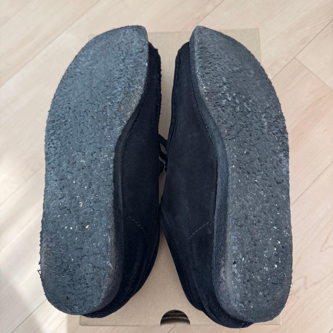 ぺ*ん様 クラークス Wallabee ワラビー（ブラックスエード）26.5