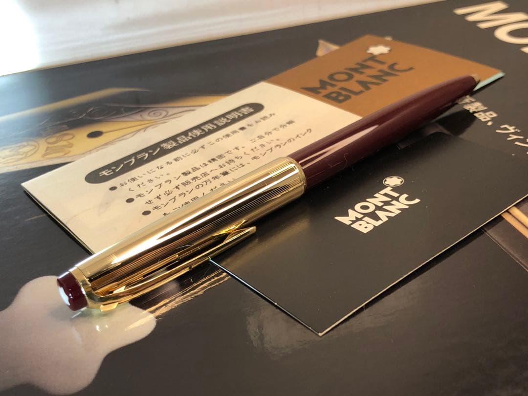 美品⭐️金運を呼ぶ！⭐️ロールゴールド総金張りキャップ&ボルドーNo78⭐️モンブラン