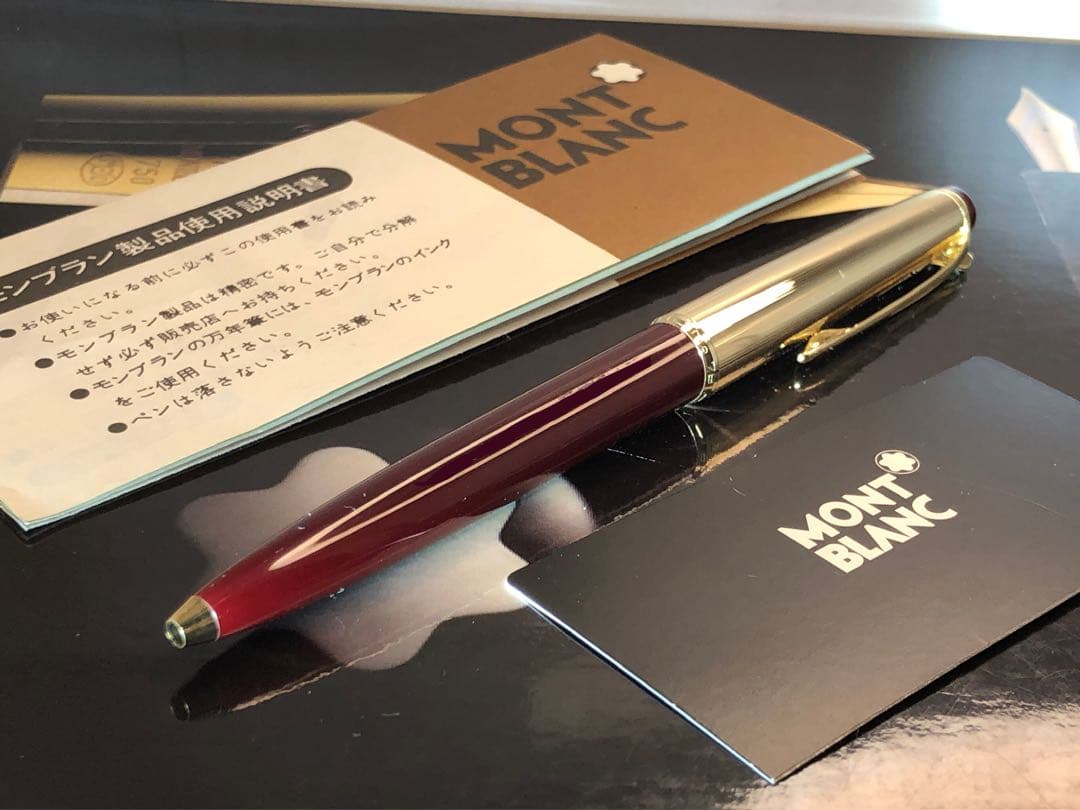 美品⭐️金運を呼ぶ！⭐️ロールゴールド総金張りキャップ&ボルドーNo78⭐️モンブラン