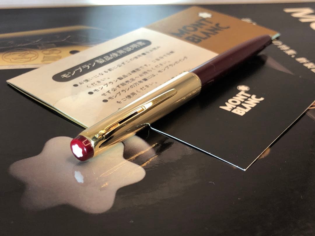 美品⭐️金運を呼ぶ！⭐️ロールゴールド総金張りキャップ&ボルドーNo78⭐️モンブラン