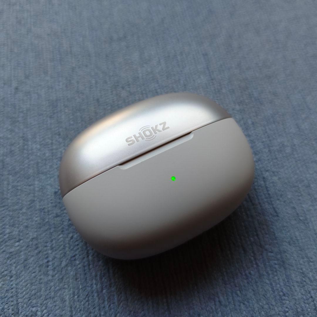 【最終値下げ】Shokz OpenDots ONE 充電ケース　グレー　シルバー
