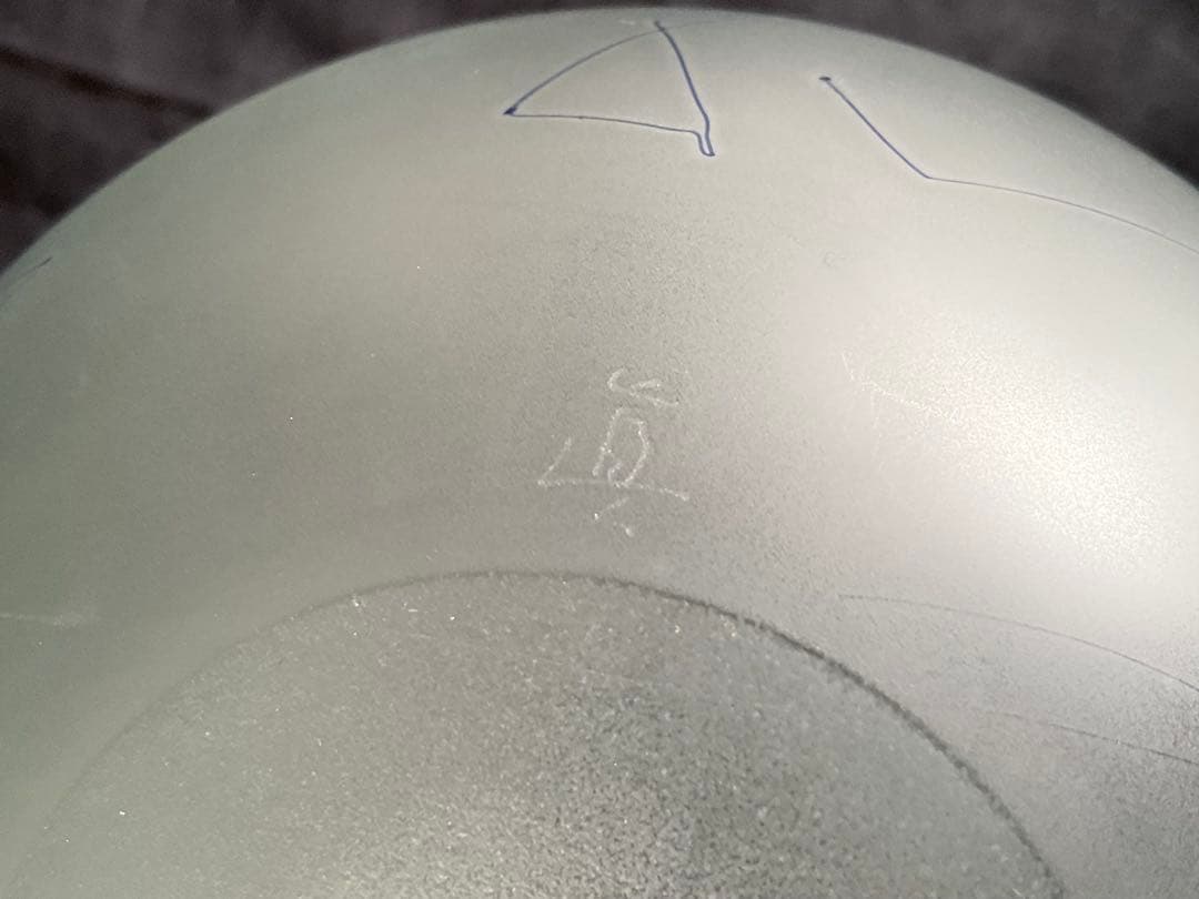 米原 眞司「ラインドローイング」③1990年代ガラス・ペーパーウェイト