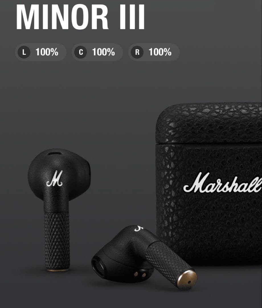 Marshall Minor III ワイヤレスイヤホン　動作確認済　正規品