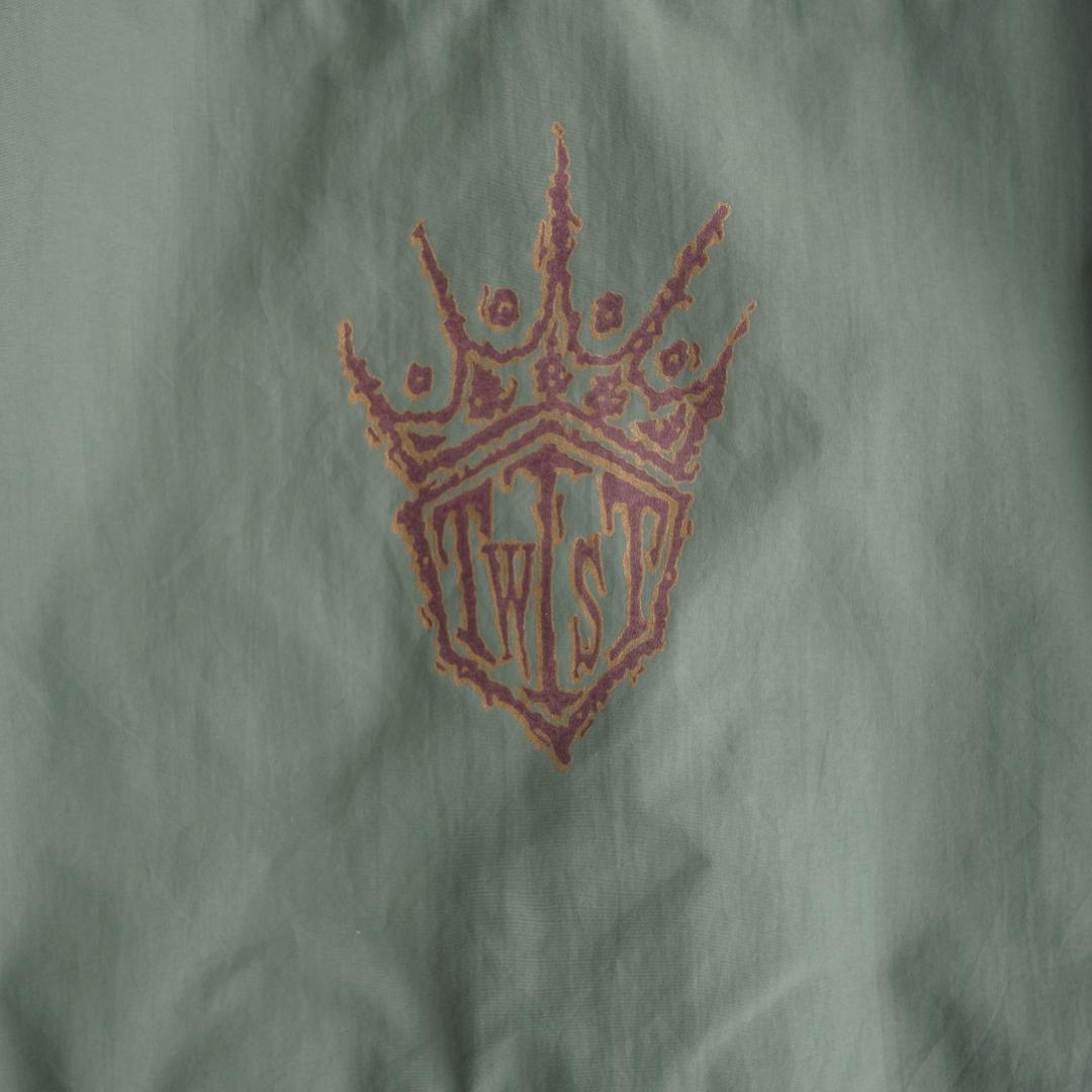 twist USA製 ナイロンアノラックパーカー オリーブ L