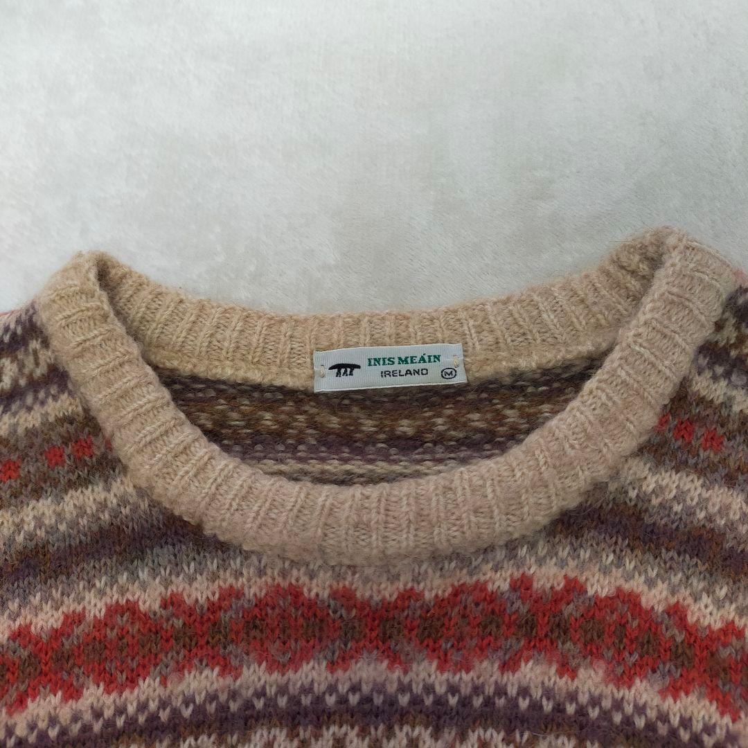 美品アイルランド製　INISMEAIN　カシミヤアルパカ　フェアアイル柄　ニット