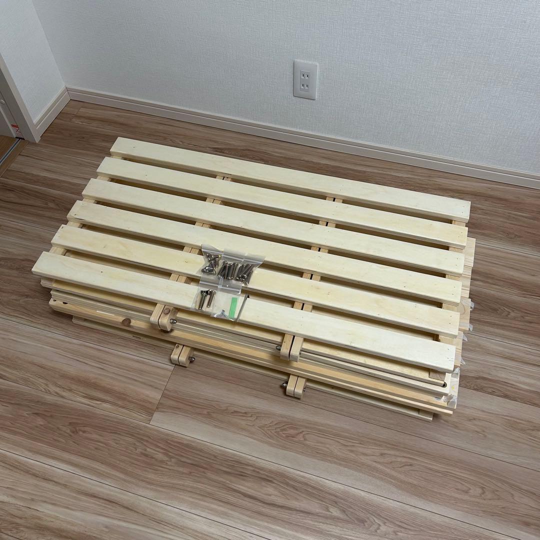 限定価格★【美品】すのこベッド ローベッド 布団干し可！組立簡単！送料込み！