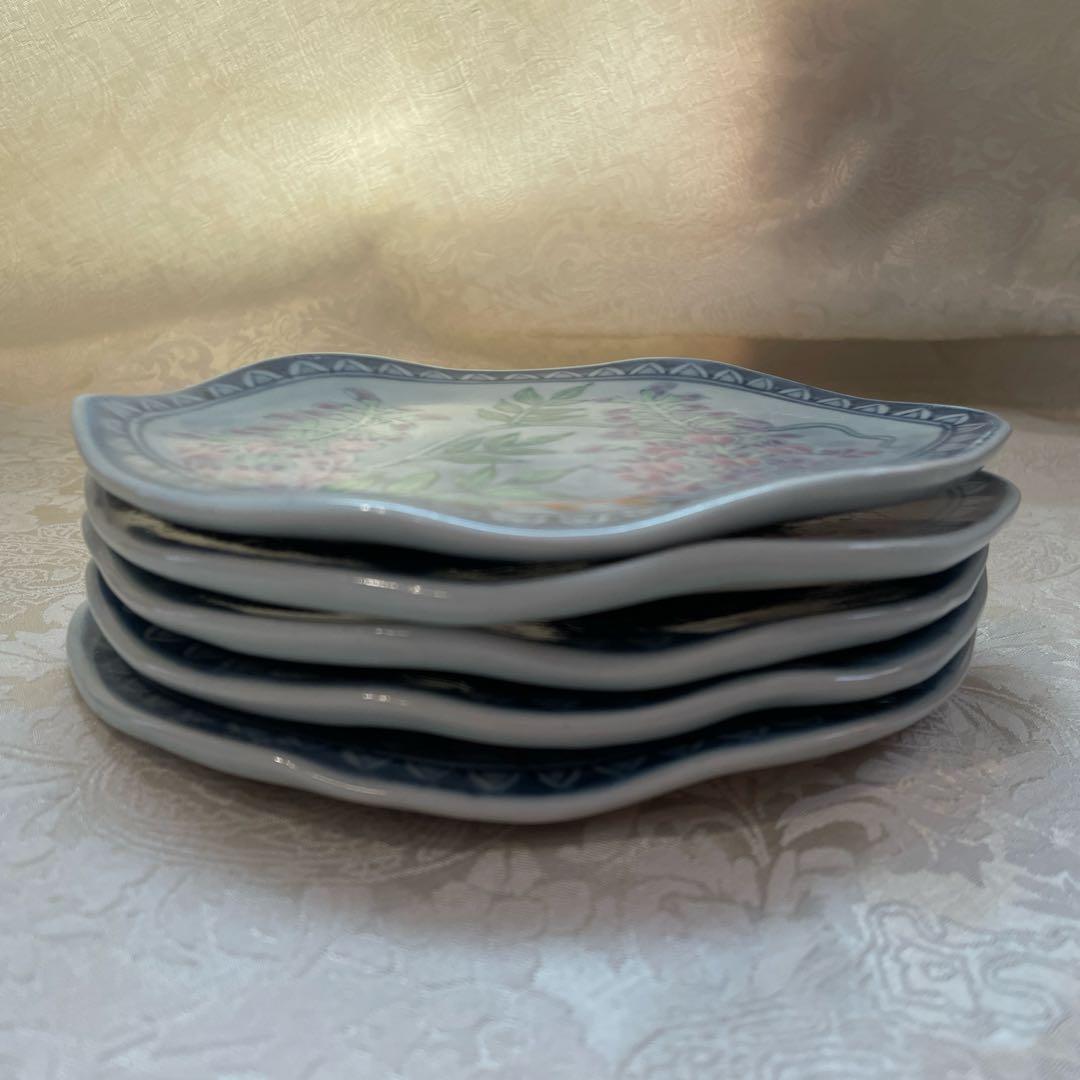 有田焼【佐藤走波】銘々皿　五枚組