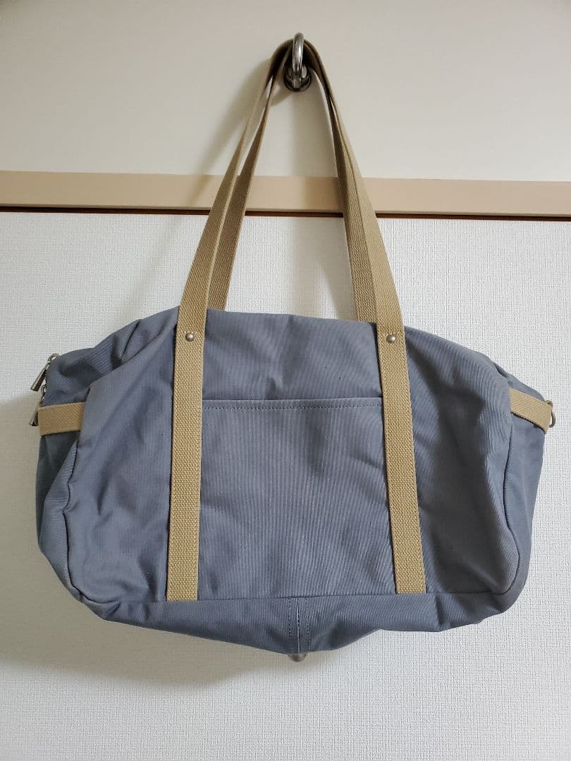 一澤信三郎帆布　B-02 ボストン　青ねず
