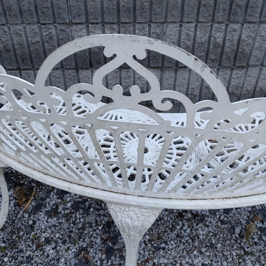 1/2　Garden Bench ガーデン ベンチ White ホワイト送料無料