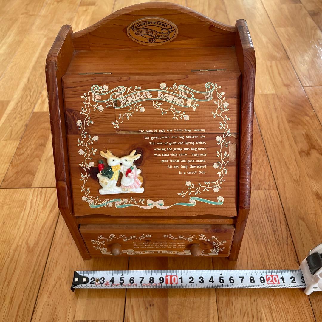 Rabbit house ラビットハウス オルゴール 小物入れ メイクボックス
