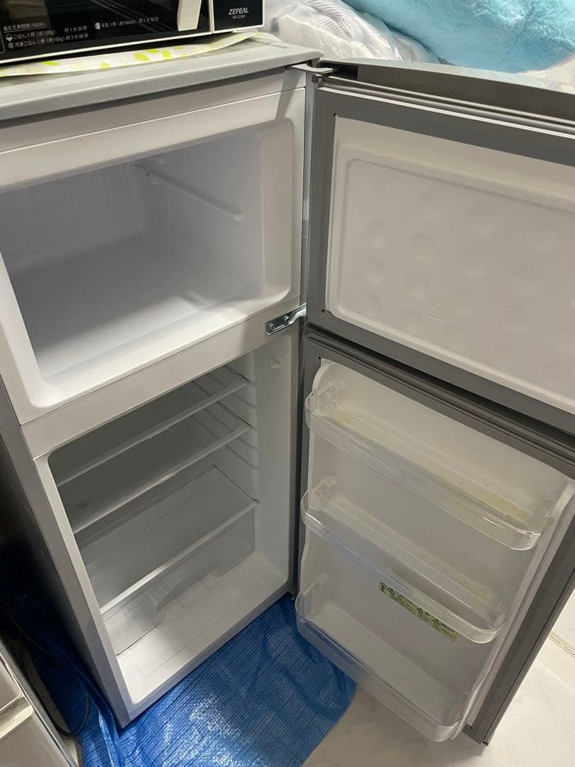 お買得★お取引は3月迄★ SHARP SJ-H12B シルバー冷蔵庫 2ドア