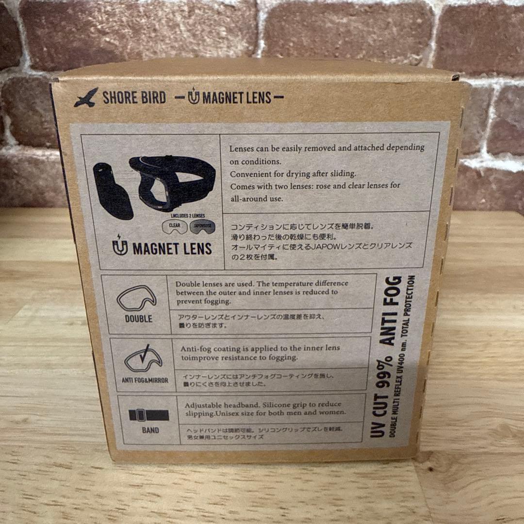SHORE BIRDマグネットレンズ ゴーグル スキー・スノーボード用