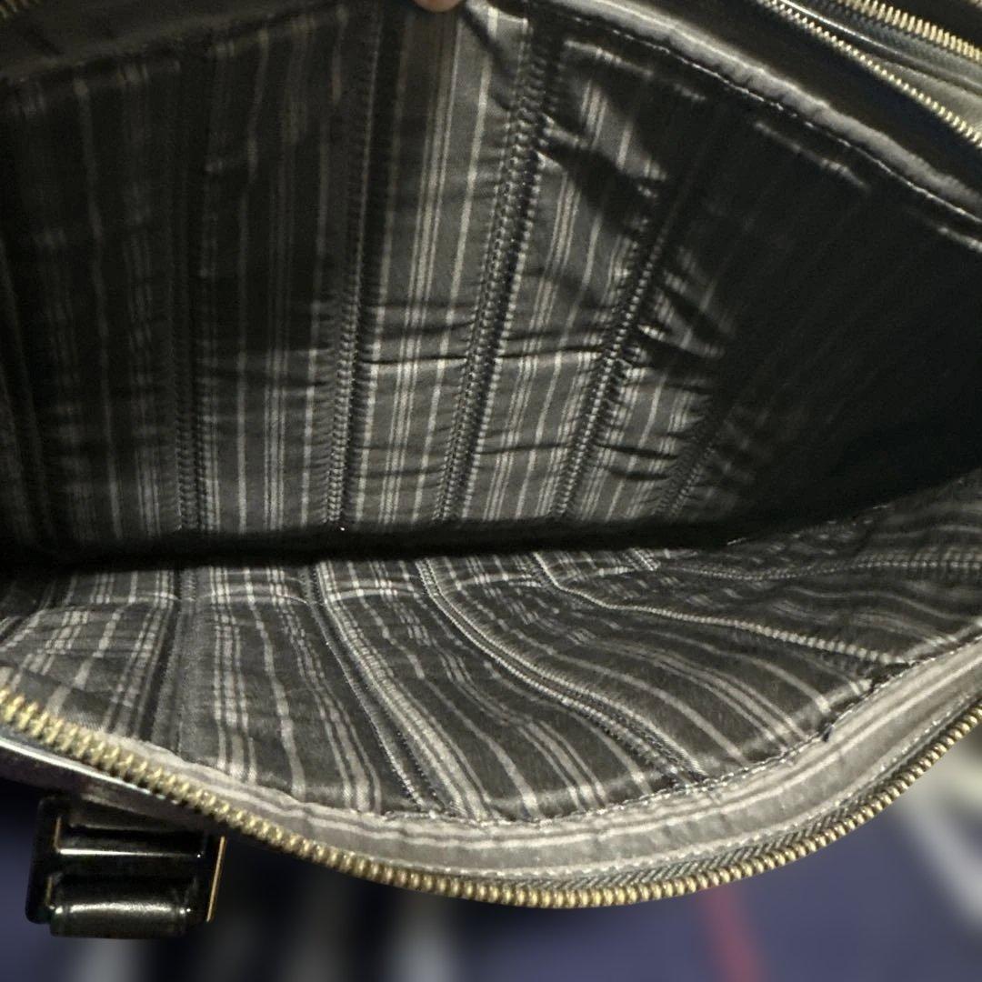 美品　TUMI フラップ付き　レザーブリーフケース　ビジネスバッグ　トゥミ