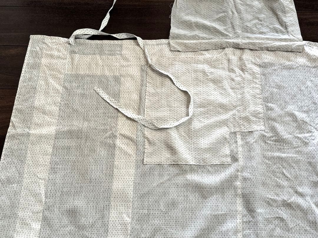 ヴィンテージエプロン　シルク