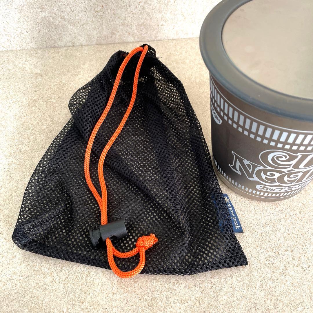 最終値下げ！スノーピーク カップヌードル　チタンクッカー　袋付き！