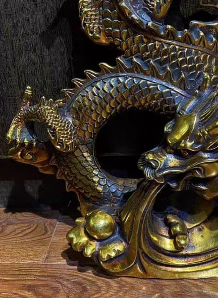 銅器 仏教 龍 古美術 コレクション品 銅製 工芸品 彫刻装飾品置物
