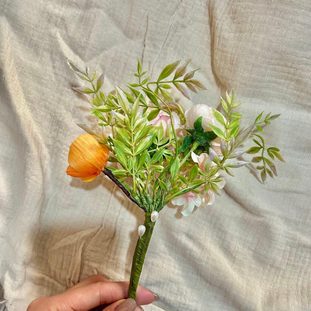 【専用】ウェディングブーケ　アーチ　ブートニア　セット