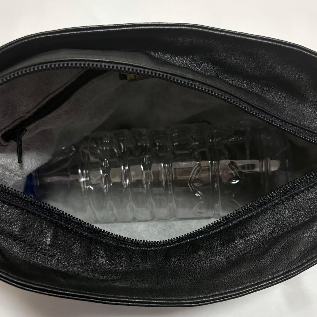 LOEWE アナグラム ナッパレザー 半月 ショルダーバッグ ヴィンテージ 黒