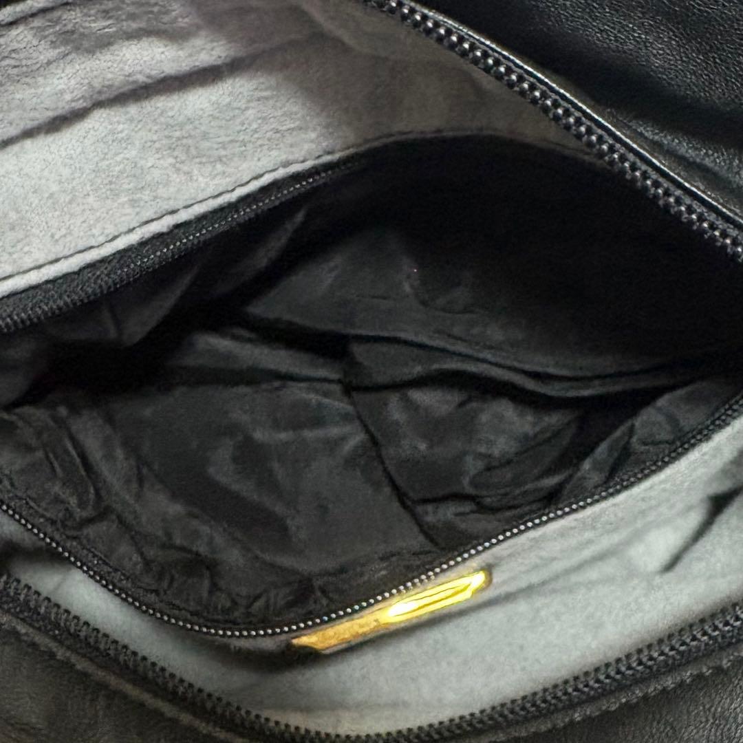 LOEWE アナグラム ナッパレザー 半月 ショルダーバッグ ヴィンテージ 黒