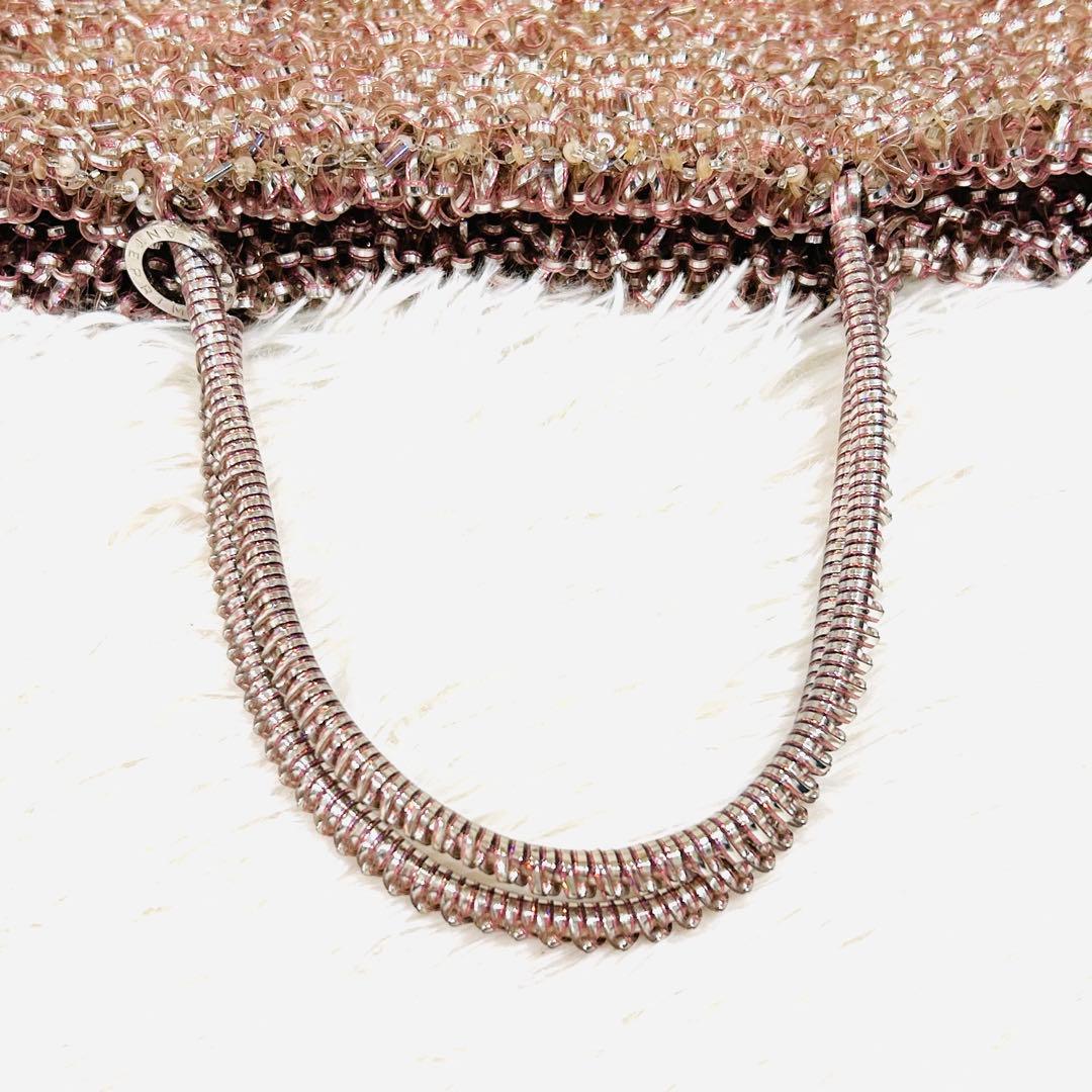 ANTEPRIMA ワイヤーグリッター　ハンドバッグ　裏地付　ピンク