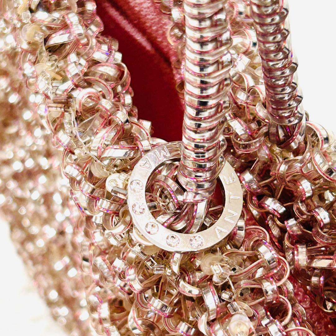 ANTEPRIMA ワイヤーグリッター　ハンドバッグ　裏地付　ピンク