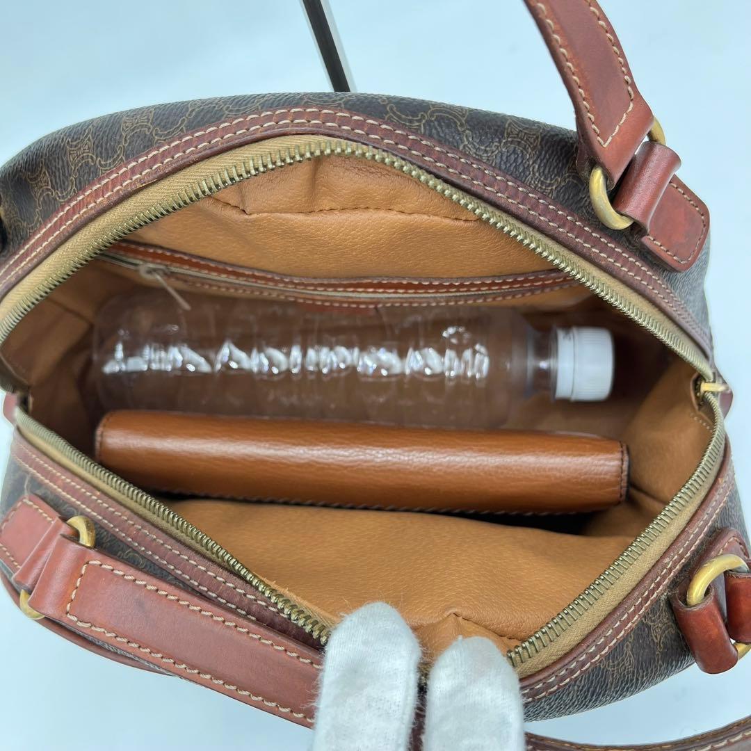 CELINE ハンドバッグ 手提げ マカダム柄 トリオンフ ロゴ入り PVC