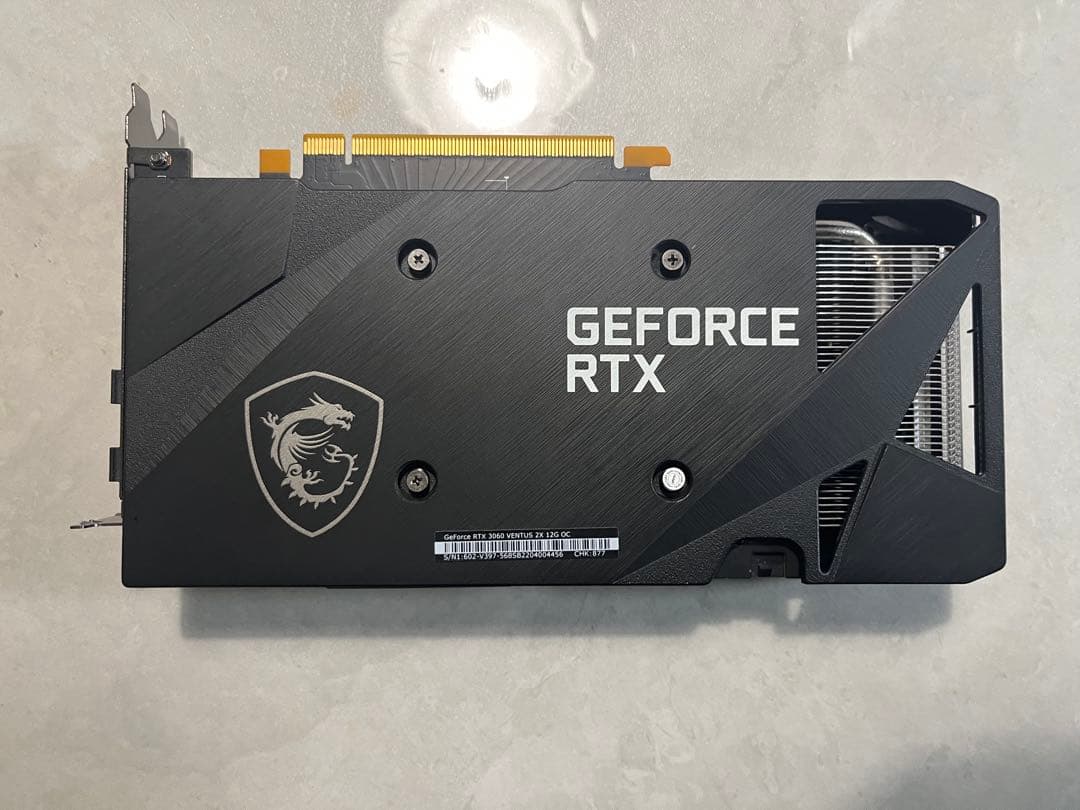 グラフィックボード・グラボ・ビデオカード GeForce RTX3060 VENTUS 2X 12G OC