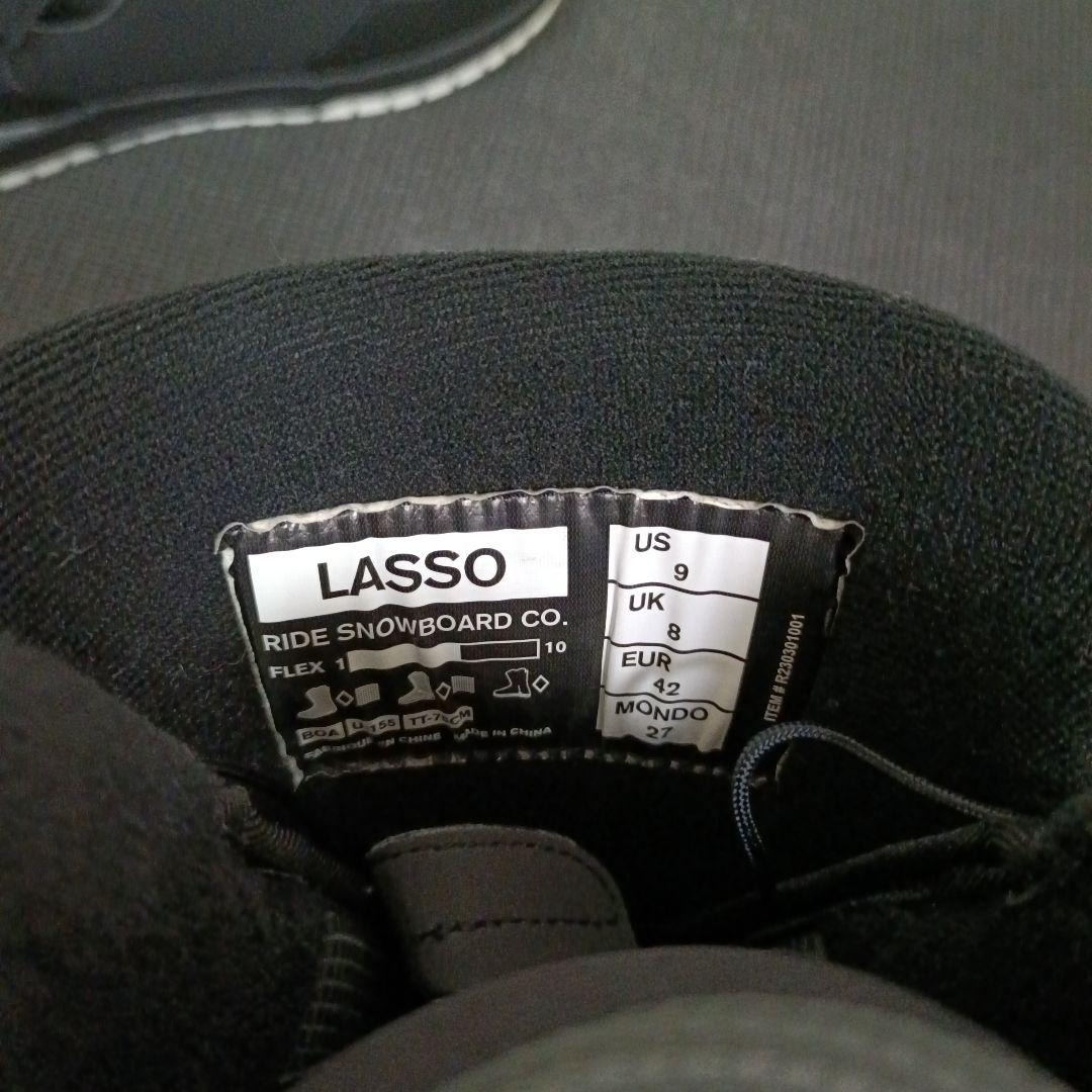 中古　23-24年 RIDE LASSO スノーボードブーツ 27cm グラトリ