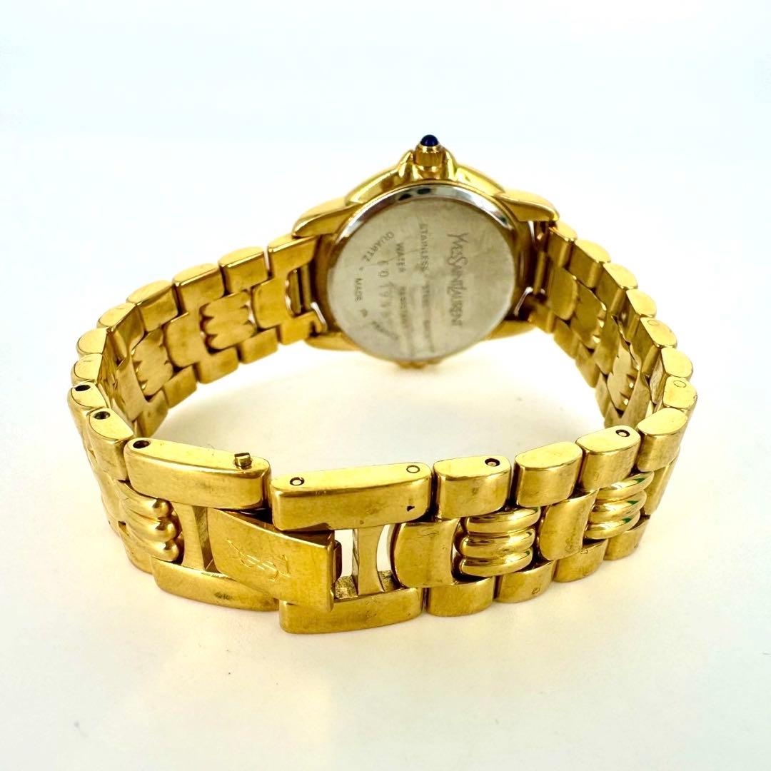 【新品電池】Yves Saint Laurent 腕時計 ゴールド レディース