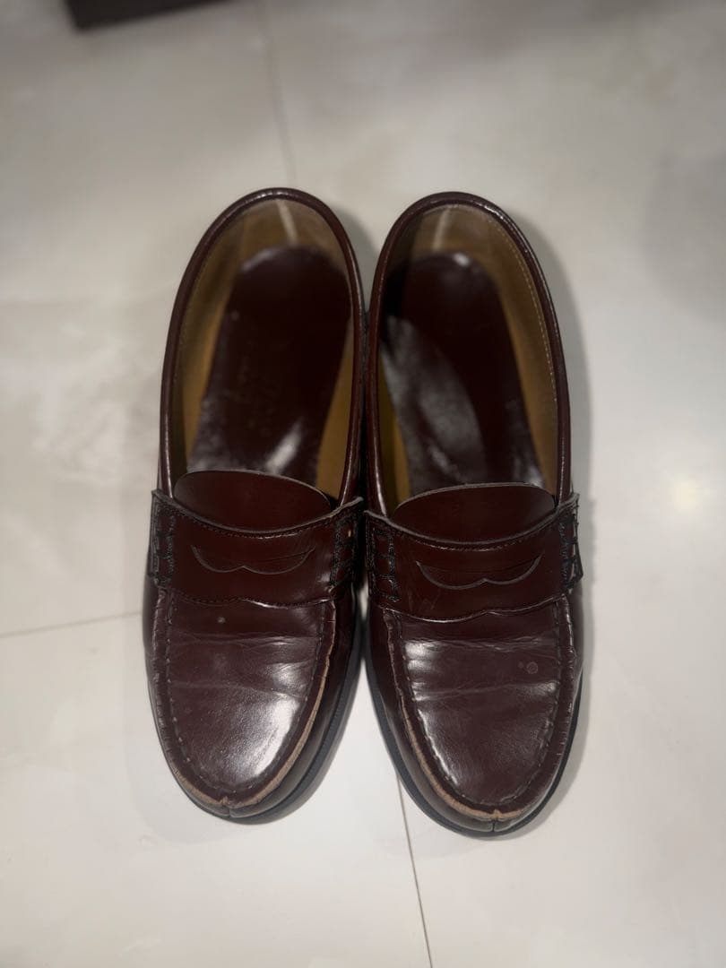 HARUTA レザー ローファー ダークブラウン 23.5cm