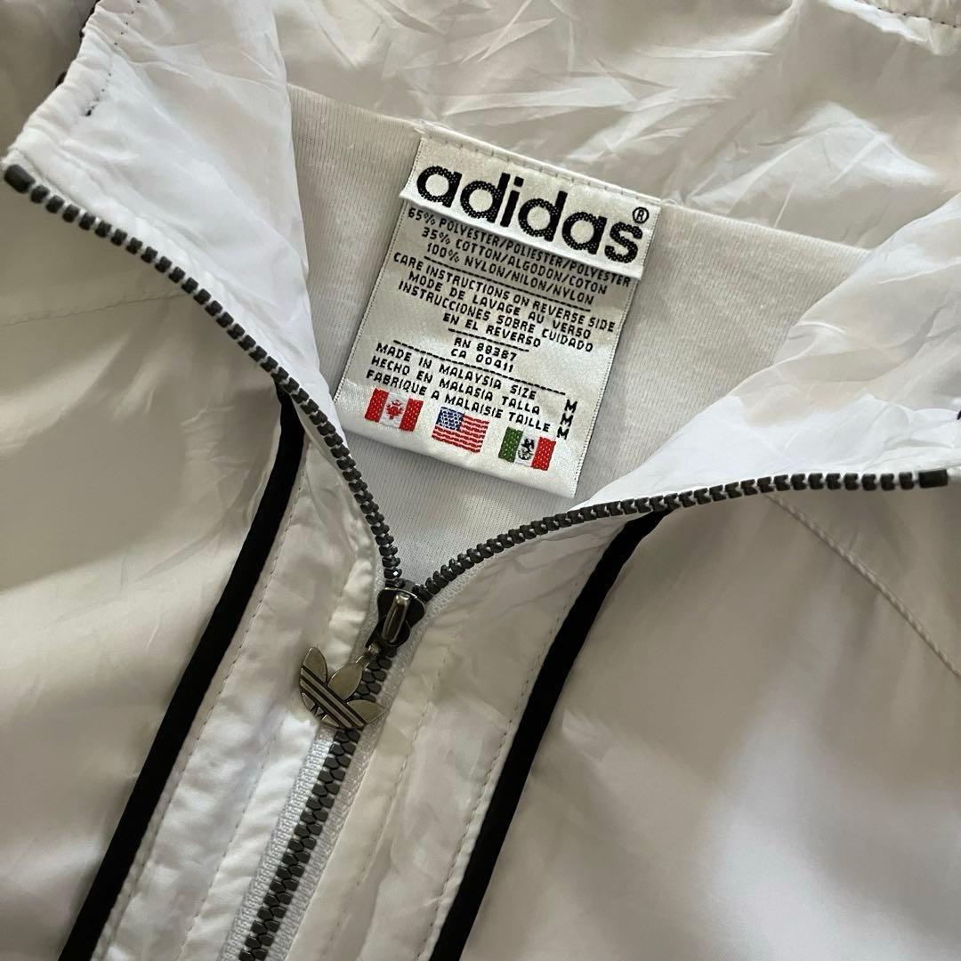 レア好配色◎90s adidas 万国旗 ナイロンジャケット トレフォイル刺繍
